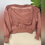 Alo Yoga  IT Girl Bomber Jacket in Chestnut Size small Photo 6