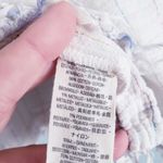 Free People  Ivory See Saw Rainbow Metallic Pinstripe Top Photo 7