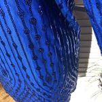 Bob Mackie NWT  Wearable Art Convertible Tunic/Dress Sequined Mesh Royal Blue 3X Photo 7