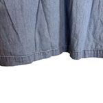 Madewell ‎ Denim Puff-Sleeve Swing Womens Shirt Tie Back Size Medium Blue Photo 5