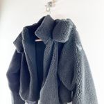 Alo Yoga Alo Foxy Sherpa Fleece Fuzzy Jacket Coat Black XS Photo 4