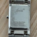 Speidel Ladies Watch Rectangular Pearl Dial Stainless Bracelet and Case White Photo 7