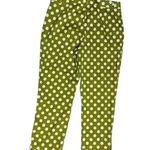 Etcetera vtg  green with pink polka dot and ruffle pant  stretch Photo 1