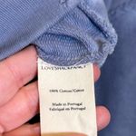 Love Shack Fancy  Anarosa distressed hoodie in washed denim tie-dye cotton terry Photo 4