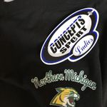 Northern Michigan Wildcats Leggings NEW Size Medium Black Logo Photo 1