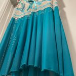 NWT Coquette Teal Blue Cami Camisole Babydoll Slip Dress Photo 8