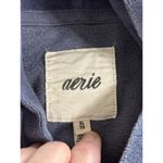 Aerie  Velour Cropped Pullover Hoodie Women's Size XL Blue Long Sleeve Photo 4