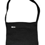 The Sak Original Crochet Knit Black Purse Shoulder Bag Medium Handbag Photo 0