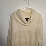 Gap Cowl Neck Waffle Knit Sweater Ivory Frost Photo 2