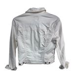 American Eagle Outfitters White Distressed Denim Jacket Women Size S Photo 5