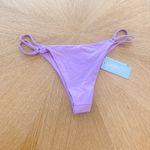 L Space Bikini Bottom Medium Jewel Purple Wilder Double Strap Summer Beach Swim‎ Photo 4