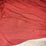 Free People Blue Bird Smocked Tunic Top Burnt Orange Boho Medium long sleeve Photo 13