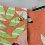 Kaari Blue 100% Linen Cutout Shoulder Tank Top Bright Floral SZ Extra Small NWT Photo 9