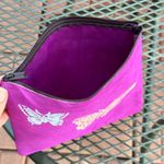 Carry all pouch 100% leather hand painted makeup bag pencil case and more Photo 0