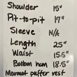 Marmot  women’s baby blue puffer vest, size M Photo 7