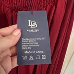 LILBETTER XS Red Wine Burgundy Crochet Lace Maxi Halter Neck Backless Dress NWT Photo 5