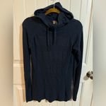 Calia By Carrie Underwood Navy Effortless Open Stripe Hoodie Blue Size M Photo 1