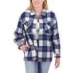 HFX Ladies’ Shirt Jacket Blue Photo 3