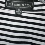 Elementz  Black and white striped button up blouse. New! Photo 6