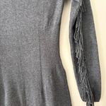 Yoana Baraschi Raven Fringe sweater dress in charcoal gray wool blend size S Photo 6