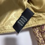 7 For All Mankind  Quilted Cropped Floral Mustard Yellow Jacket Size XS Photo 3