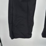 Cache Women's Black Straight Leg Pants vintage silver ring detail zip front 6 Photo 4