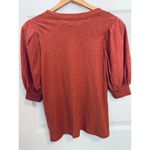 Nation Ltd   Puff Sleeve Crewneck Tee size S Red Clay Photo 1