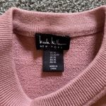 Nicole Miller Pink Sweater Hearts Womens Size XS Pullover Long Sleeve Cozy NWT Photo 4