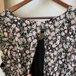She + Sky Black Floral Playsuit Romper Size L Photo 6