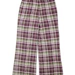 Vintage 70s Sears Purple Plaid Bell Bottom Pants Size 24 Photo 1
