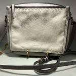 Fossil A Rare Vintage Soft Leather  Campbell Gray Crossbody Handbag Photo 0
