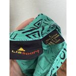 Vintage 1980s Liz Sport Tank Midi Dress Large Aztec Print Dropped Waist Photo 4