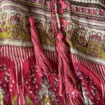 Raga Red Brown Paisley Floral Tunic Mini Dress Photo 46