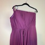 Cocomelody Dress Size US 16 Long Bridesmaid Formal Purple One Shoulder Photo 1