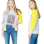 Love Shack Fancy NWT Brody Oversized Cardigan in Macaroon Party Size XS Photo 3