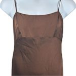 Free People Brown Slip Dress Midi Size Large Feminine Night Out Wedding Photo 2