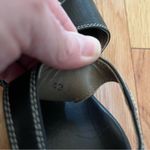 Anyi Lu Lolita Black Leather Buckled Low Wedge Sandal Shoe Photo 5