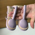 Cult Gaia NEW Soleil Ankle Tie Leather Sandals in Lavender 41 11 Photo 6