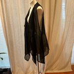 Eskandar Black Linen Vest sz 0 A Photo 5