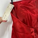 Vintage Deadstock Red Satin Sweetheart Dress Size 9 Photo 2