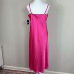 Lucky Brand NWT  Pink Satin‎ Slip Midi DressDress Size Med Photo 4