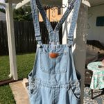None Vintage Denim Overalls Dungarees Distressed Photo 2