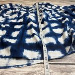 Sonoma Women's Off-The-Shoulder Peasant Blouse 3X Dark Blue White Smocked Loose Photo 10