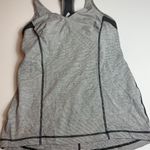 Lululemon  Striped Tank Top Racerback Built-In Bra Athletic Workout Gym‎ Size 8 Photo 0