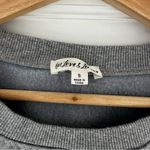For Love & Lemons  Oversized Crewneck Grey Fleece Sweatshirt grey embroidered S Photo 4