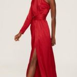 Monique Lhuillier NWT ML One Shoulder Satin Gown Size 10 Photo 1