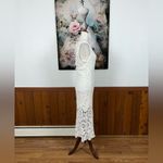 Gorgeous House of Harlow 1960 Crochet MIDI Dress! White Photo 4