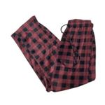Cuddl Duds Maroon/Purple & Black Buffalo Plaid Fleece Pajama Pants Photo 0