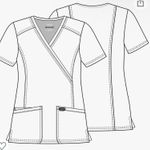 Cherokee Royal Blue Scrub Set Photo 2