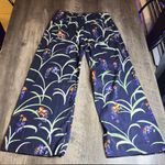 Anthropologie Maeve Midnight Floral The Colette Wide Leg Pants Photo 4